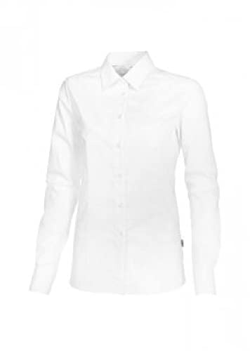 BP 1560-682-21-34 Bluse für Frauen, Lange Ärmel mit Manschetten, 125,00 g/m² Stoffmischung mit Stretch, weiß, 34