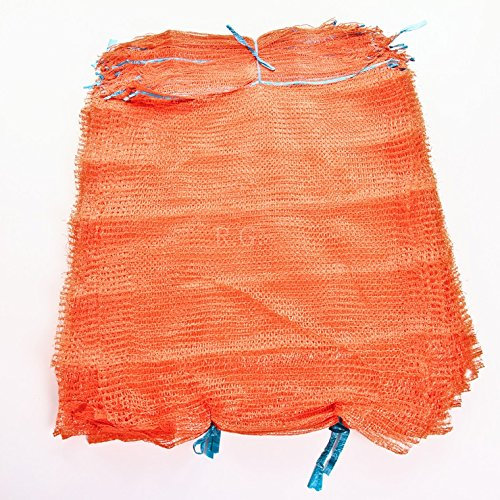 rg-vertrieb 100 Raschelsäcke Obstsäcke Gemüsesäcke Kartoffelsäcke Sack Säcke Zugband 25kg 50x78cm