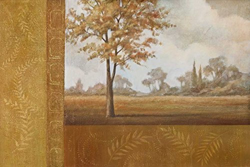 Feeling at home KUNSTDRUCK auf LEINWAND im SCHATTENFUGENRAHMEN Goldener Herbst I Gray Jordan - Landschaft horizontal Leinwandbilder im Holzrahmen cm_78_X_118