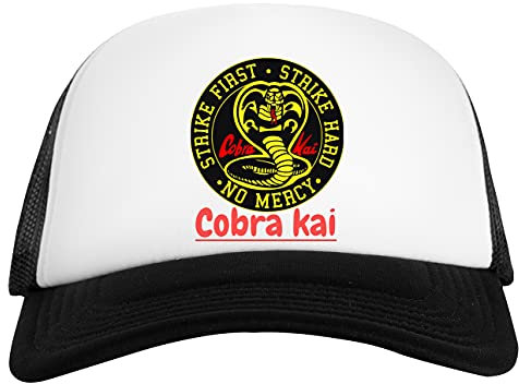 Cobra Kai Snake Weiß Schwarz Unisex Baseball Cap White Black Unisex