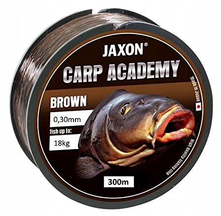 Karpfenschnur Angelschnur JAXON CARP Academy 300m Spule 0,25-0,35mm Feederschnur Karpfen Monofile (300m/0,30mm/18kg)