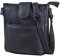 LEABAGS Leder Handtasche Damen I Premium Echtleder Umhängetasche I Damen Schultertasche I Damentasche I Tragetasche für Arbeit Uni Schule Freizeit I Größe M (24 x 23 x 6 cm) I Nappa Schwarz