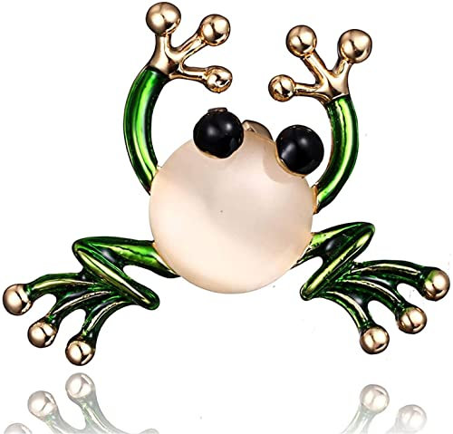 Mode Bunte Hochzeitsbrosche Haltbare niedliche Frosch-Insekten-Brosche-Schmuck-Geschenk
