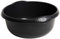 JMS we create smile - Round 36cm Large Washing Up Bowl | Plastic Mixing Bowl (Midnight Black)