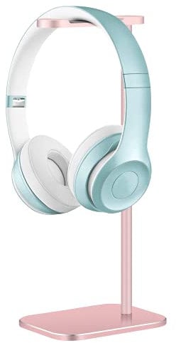 SHUOSUO Kopfhörer Ständer Aluminium, Headset Halterung Halter Tisch mit Solider Basis, kompatibel mit AirPods Max, Sennheiser, Beats, Bose, B&O, Sony, usw (Roségold)