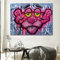 The Pink Panther - Luxe Leinwand Wandbild - 75 x 100 cm - Kanwall - Malerei Wanddeko - Kunstwerke
