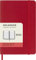 Moleskine Tagesplaner 12 Monate 2024, Planer 2024, Pocket Format 9x14, Weicher Einband und elastischer Verschluss, Scharlachroter Farbton
