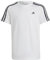 adidas Unisex Kinder Essentials 3-Stripes Cotton Tee, White/Black, 15-16 Years