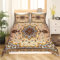 Orientalische Blumen Bettwäsche 135x200 Mädchen,Jahrgang Blumen Bettbezug für Kinder Jugend Frauen,Persische Medaillon Bettwäsche Set Retro Ästhetische Bett Set,Boho Paisley Schlafzimmer Dekor
