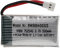 vhbw batteria con XH 2.54 2P per modellismo per es. macchine da corsa, elicotteri, aerei (500mAh, 3,7V, Li-Poly, 45 x 25 x 10 mm)