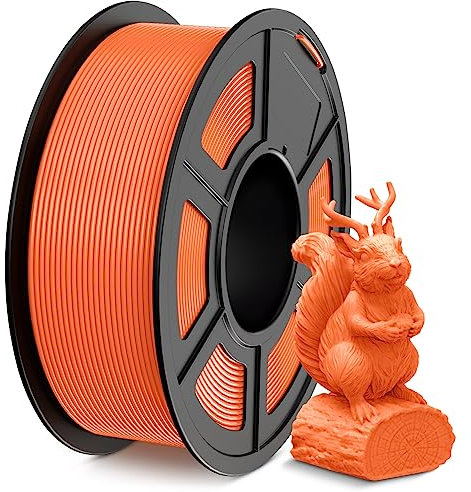 SUNLU PLA Filament 1.75mm, 3D Drucker Filament PLA 1.75mm +/- 0,02mm, Einfach zu Verwenden, Anfängerfreundlich, Passend Für Sie Meisten FDM 3D Drucker, 1KG Spule. (Sunny Orange)