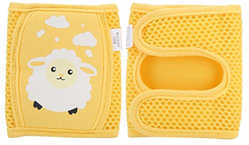 Alomejor Rodilleras para bebés Cómodo protector de rodillas para niños pequeños, bebés, niñas, niños oveja amarilla
