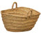 Cesteria Aparici Capazo de esparto o leñero ovalado, 7109-5T, cesto para la leña o decoración. Capazo decorativo Producto Artesanal (Tamaño 5 tiras: 70cm x 40cm x 32cm) Cesta para leña