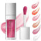 Lip Glow Oil Probuk 8 ml Long Lasting Lip Plumper Oil&Moisturizing Clear Toot Lip Oil für langanhaltend Pflegende Lippen und Nicht Klebriges Lip Gloss Tint(05#)