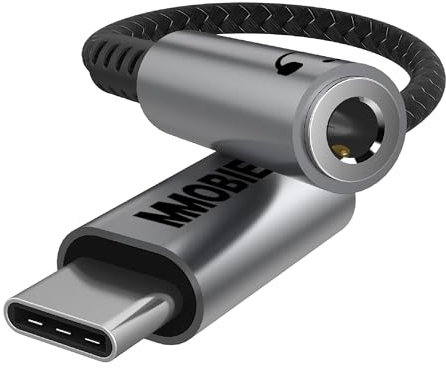 MMOBIEL USB-C a 3.5mm TRRS Adaptador Jack Auriculares - 16Bit / 48Khz - Cable Adaptador de USB-C a Aux Compatible con Samsung Galaxy S25/S24/S23, iPad, MacBook, iPhone 16 15, Pixel 8 y más – Aluminio