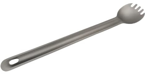 RISON Titanium Spork Outdoors Long Handle Flatware, Eco-Friendly Titanium Spork Ultra Lightweight Camping Cutlery for Backpacking or Hiking Outdoors