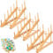 3Pcs Wooden Puzzle Storage Rack Jigsaw Puzzle Holder Rack Plate Rack Holder Easel Board Easy to Install Wood Puzzle Display Stand for Adults Craft Collection Lover 11.8 × 4.5 × 7.4 Inch