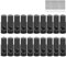 EASTBULL 1GB USB Flash Drive Bulk Thumb Drives 20 Pack with Lanyards USB 2.0 Memory Sticks Zip Drive Pen Drive for Storage and Backup Black 20PCS 1GB