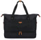 Missnine Reisetasche Damen Handgepäck Tasche Sporttasche Damen Hand Duffel Bag Weekender Damen wasserdichte Reisetasche Erweiterbares Fach Schuhtasche für Reisen und Fitness Fitnessstudio (Schwarz)