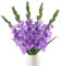 INSUNSIX Gladiolen, künstliche Blumen, 4 Stück, lila, Gladiolen, 93 cm, Seidenblumen, lange Blumen, Gladiolen, künstliche Gladiolen, für Hochzeit, Zuhause, Garten, Arrangement, Dekoration (lila)