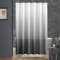 Furlinic Tenda da doccia 180 x 200 cm, in tessuto, impermeabile, antimuffa, lavabile, per bagno in vasca da bagno bianco dopo grigio, con 12 anelli per doccia.
