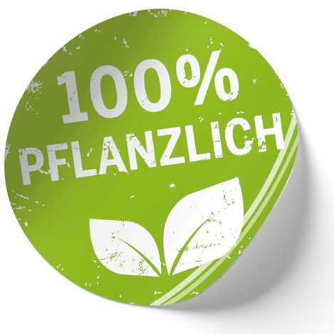 Finest Folia Aufkleber Ø20cm Schaufenster etc. Hinweis Etiketten Sticker für Allergiker selbstklebend (R001 100% pflanzlich)