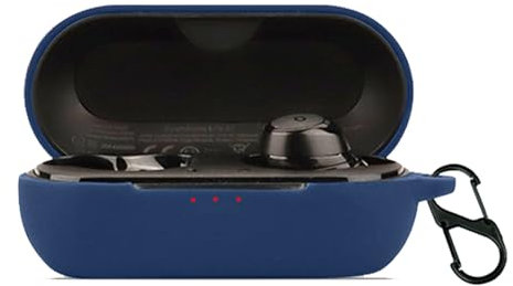 Case for Anker Soundcore Life A1 with Carabiner,Anti-Scratch Premium Soft Silicone Full Protective Case,Shockproof Ultra Slim Headphone Protective Case for Anker Soundcore Life A1,Blue