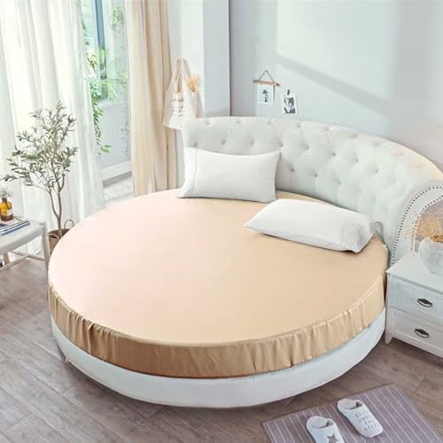 MTHGH Spannbettlaken Rund Matratzenbezug Wasserdichtes Matratzen Topper Matratzenschoner Weich Und Atmungsaktiv Bettlaken Bed Sheets BettwäSche Mattress Protector(#3,180x180CM)