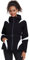 ALSOGO Damen Skijacken Wasserdicht Isoliert Snowboard Berg Kapuzen Schnee Mantel Jacke mit Gürtel Schwarz 2XL