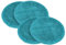 vhbw 4X Wischbezug kompatibel mit Clean Maxx Akku-Spray-Mopp 360 Wischmopp - Ersatzkopf, Polyester/Polyamid türkis
