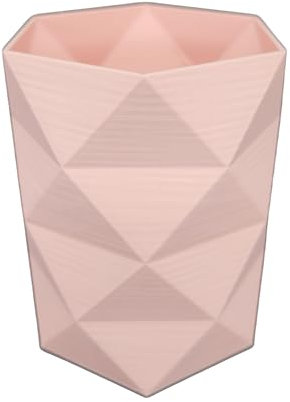 Pot à Crayon Écoresponsable – Organisateur Polyvalent Bureau & Maquillage – Design Moderne et Durable – Fabrication Française en PLA Biodégradable (Rose pastel)