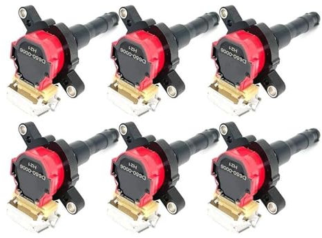 DUDUYANG Zündspule Funken Für M52 E36 E46 E39 X5 M5 M3 Z3 Z8 325i 330i 330xi 328i 525i 530i 528i 3.2L 2.5 2.8 2.3L 3.0 L6 (6PCS)