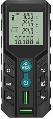 D2 Laser Distance Meter,40m/120m Rangefinder,Rechargeable Angle Optional, Ft/M Unit, With Leveling Bubble Measure Tools(D2 Recharged,60m)
