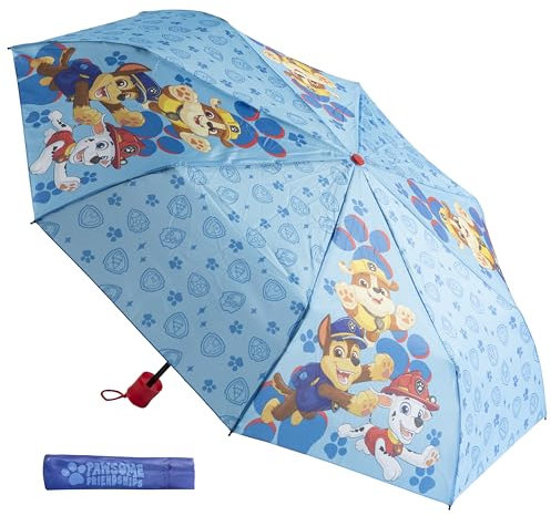 Undercover - faltbarer Regenschirm Paw Patrol – Taschenschirm mit Schutzhülle - 94 cm Durchmesser - Leichtgewicht und ideal für Kinderhände