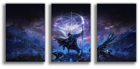 LITGY Elden Ring-Poster auf Leinwand, ungerahmt, 30 x 45 cm
