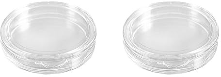 Wzxksoac 20 Pcs Small Round Transparent Plastic Coin Capsules Box 38mm
