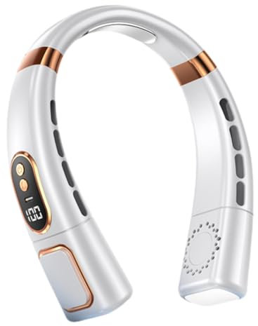 Premium Upgraded Cooling Neck Fan Air Cooler Nackenventilator Mit Kühlung (Weiß)