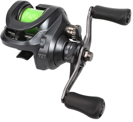 MOSTAL TAIPAN BC 101 LH Baitcastrolle mit Braid geflochtener Schnur