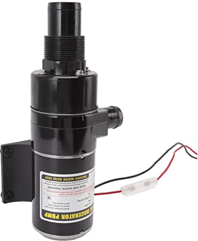 Keenso Tragbare Abwasserpumpe für Toilette, Wohnmobil, Yacht, Küche, Zerkleinerungspumpe mit Hoher Durchflussrate (24V)