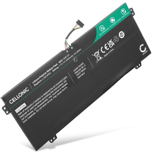 CELLONIC Batteria compatibile con Lenovo Yoga 720-13IKB, 5B10M52211 | (6400mAh-7.7V-Litio Polimeri) per Lenovo YG 720-13IKB 80X6006PAU, I5 8G 128G 10H 80X6006NAU, 256G 10H-80X600GBAU, I7 16G 512G