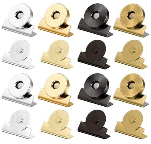 Magnetknöpfe ohne Nähen, Magnetverschluss Tasche | starker magnetischer Taschenverschluss 14x3,5mm, magnetknöpfe für Taschen & Geldbörsen, DIY Handarbeit Zubehör
