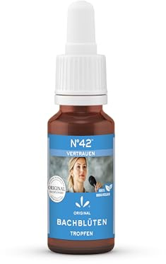 Lemon Pharma Bio Bachblüten Tropfen N°42 Vertrauen – Original Bachblüten für Momente von Unsicherheit, Zweifel und fehlender Entschlossenheit – vegan, 20 ml
