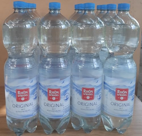 Rhön Sprudel Original Mineralwasser mit Kohlensäure, 8 x 1,5 l, Einweg-Flaschen