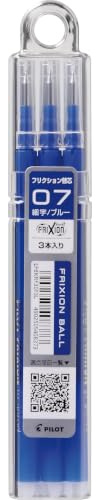 Pilot FriXion Gel Ink Pen Refill - 0.7 mm - Blue - Pack of 3 [Office Product]