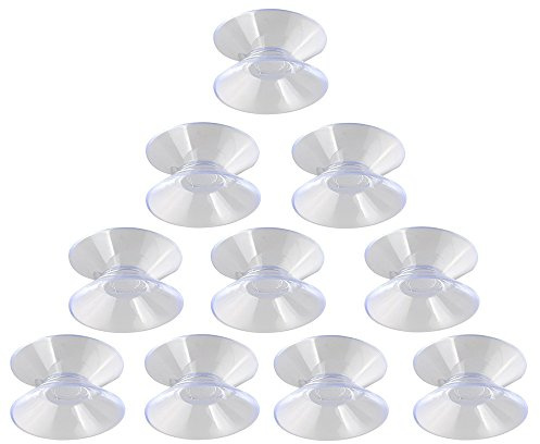 honbay 20 unidades 30 mm de doble cara con ventosas con ventosa almohadillas para vidrio, cerámica y baldosas pared plástico Acuario