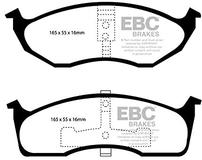 DP1623 Bremsbeläge ULTIMAX2 EBC Brakes für Chrysler USA 300M Neon Prowler PLYMOUTH Prowler