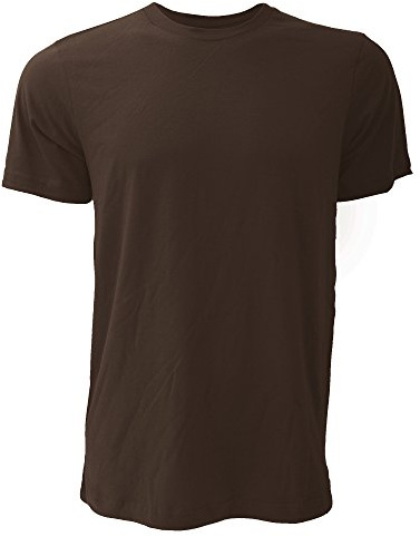 Bella + Canvas Unisex Jersey Crew Neck T-Shirt - Brown (L) - BE6000