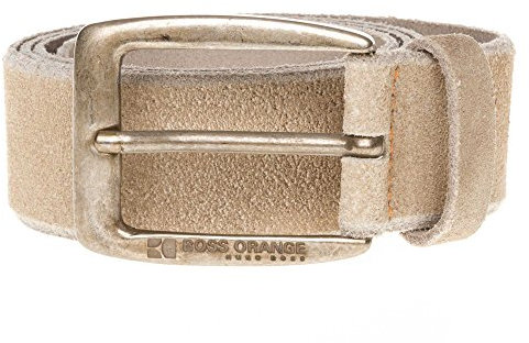 BOSS ORANGE Herren Ledergürtel beige 95