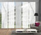 VISION S 95633-0307 | 5er-Set Schiebegardine Heights | halb-transparenter Stoff in Bambus-Optik | 5X 260x60 cm | Farbe: Grau