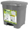 BG Spazio Cubo de Basura Papelera Duo clasificador 46 litros ecologic 2 en 1 (Gris)